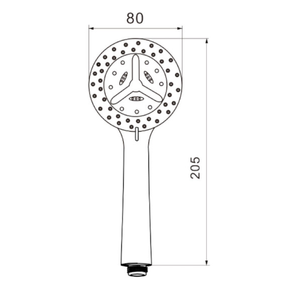 Лейка для душа D-Lin D61023, хром. Фото 2