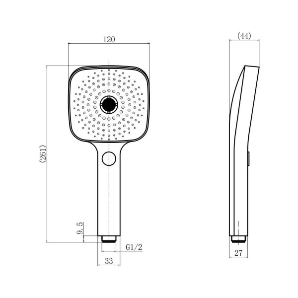 Лейка для душа FASHUN A014, хром. Фото 2