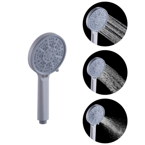 Лейка для душа FASHUN A019-8, белый/серый. Фото 3