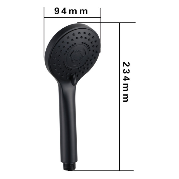 Лейка для душа FASHUN A023-7, чёрный. Фото 2