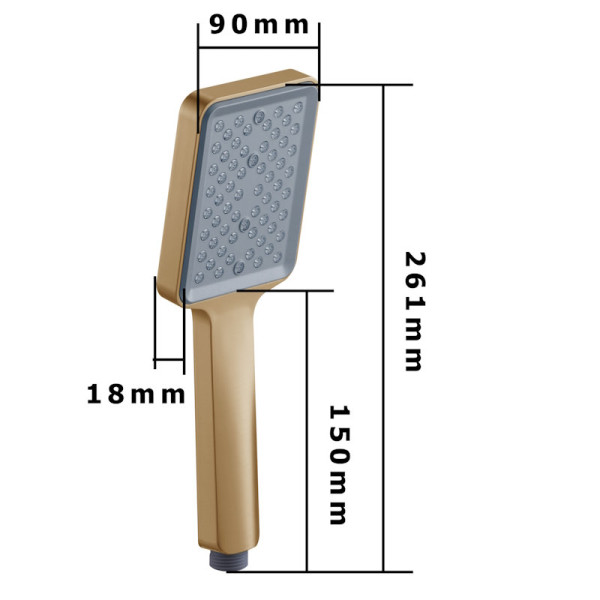 Лейка для душа FASHUN A024-21, бронза/серый. Фото 2