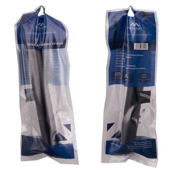 Лейка для душа FASHUN N025-7, чёрный. Фото 3