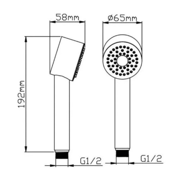 Лейка для душа G.Lauf UHS-1104, хром. Фото 2