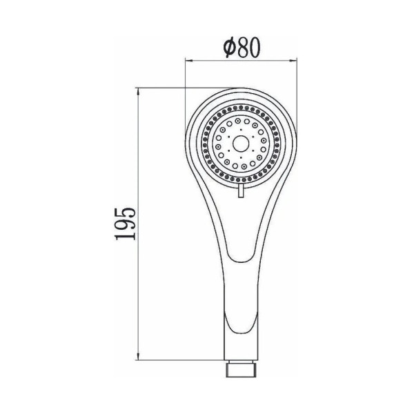 Лейка для душа G.Lauf UHS-1110, хром. Фото 2