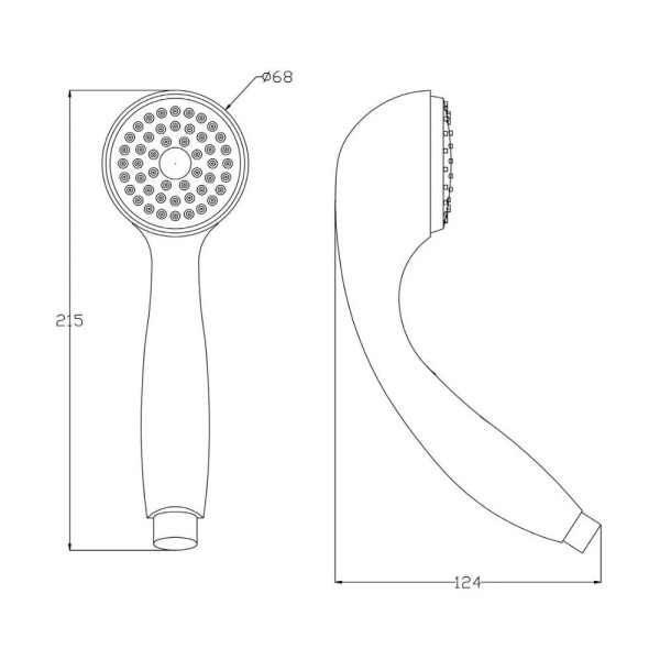 Лейка для душа G.Lauf UHS-1606, хром. Фото 2