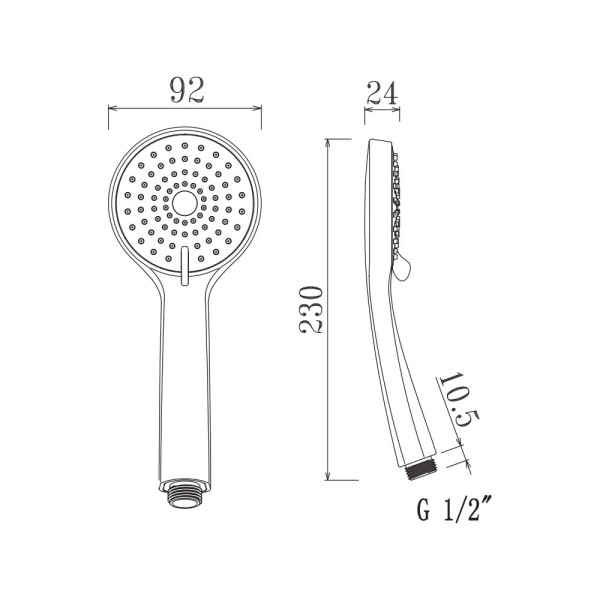 Лейка для душа Olive s D013, хром. Фото 2