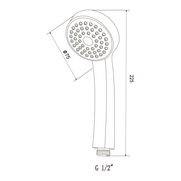Лейка для душа Olive s D101, хром. Фото 2