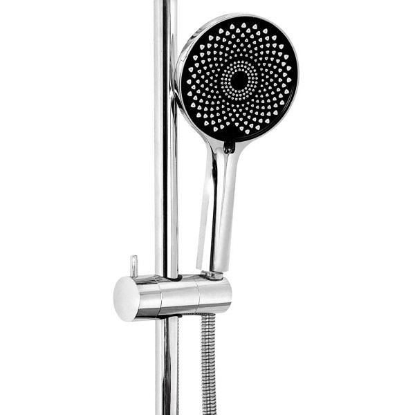 Лейка для душа Славен СЛ-ЗП-120, хром/черный. Фото 2