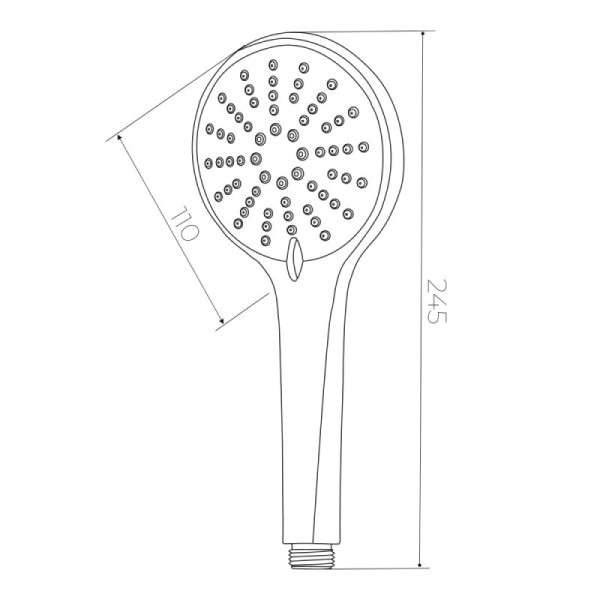 Лейка для душа WesnaArt LD053, хром. Фото 2