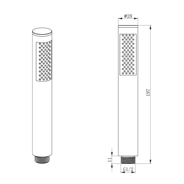 Лейка для гигиенического душа Raiber RP-20, хром. Фото 2