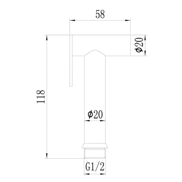 Лейка для гигиенического душа Savol S-PQ03W, белый. Фото 2