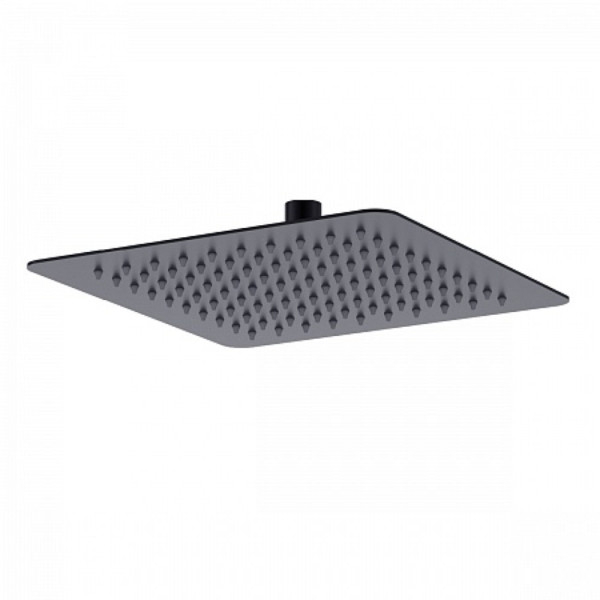 Лейка душевая Lemark LM9487BL верхняя, квадратная, 250х250мм, нерж.сталь/черный. Фото 1