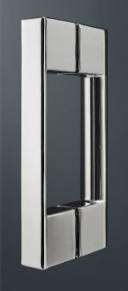 LI SNR 09020 VPK LIGA Распашная дверь с фиксированной панелью H=2000, L=900, профиль серебро/глянец+стекло прозрачное ESG с покрытием KERMIclean. Фото 2