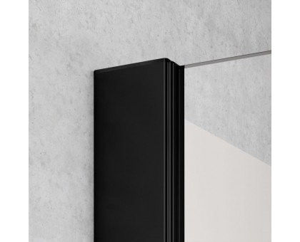 LI TWP LIGA Боковая стенка H=2000, L=1000, профиль Schwarz Soft + стекло прозрачное ESG с покрытием KERMIclean. Фото 2