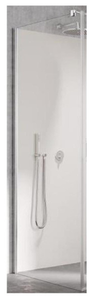 LI TWP LIGA Боковая стенка H=2000, L=900, профиль серебро/глянец + стекло прозрачное ESG с покрытием KERMIclean. Фото 1