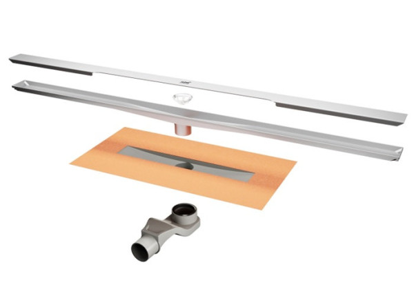 Линейный душевой трап 60 см Huppe Galata-A матовый черный. Фото 2