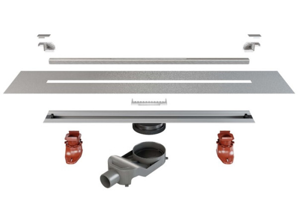 Линейный душевой трап 60 см Huppe Ilusion матовый. Фото 2