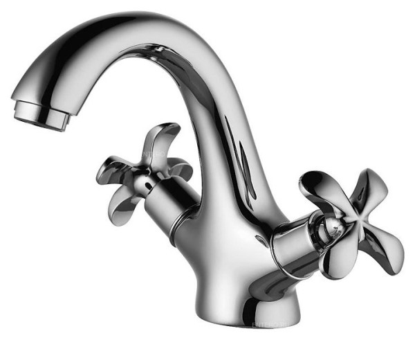 LM0106C "FLORA" Смеситель для умывальника монолитный, хром. Фото 2