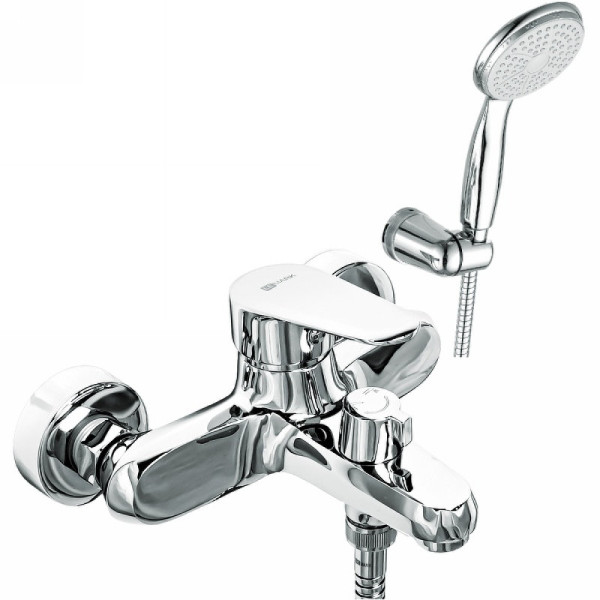 LM0380C Набор смесителей "3 в 1" (для ванны + для умывальника + душ. гарнитур), хром. Фото 3