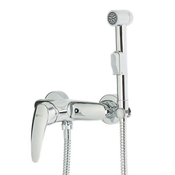 LM0418C "LINARA" Смеситель настенный с гигиеническим душем, хром. Фото 1