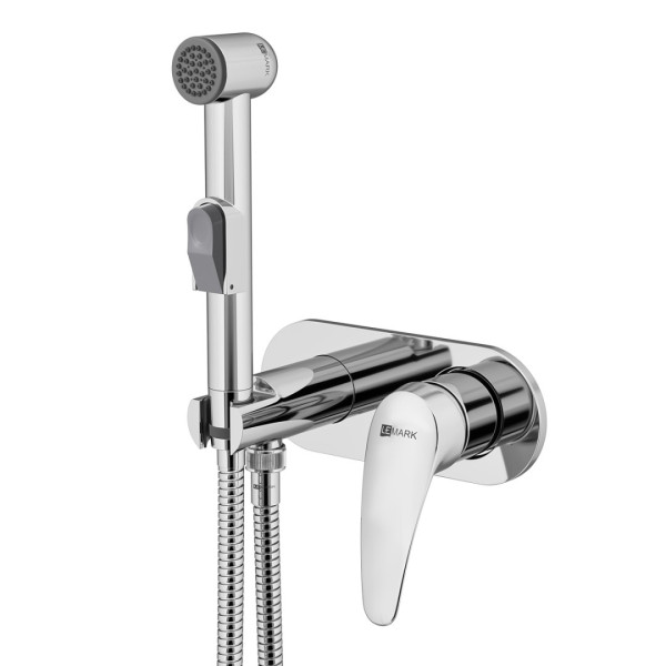 LM0419C "LINARA" Смеситель с гигиеническим душем, встраиваемый, хром. Фото 1