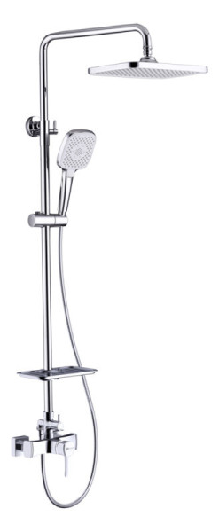 LM0560C "EVITTA" Смеситель для душа с верхней душевой лейкой "Тропический дождь", хром. Фото 1