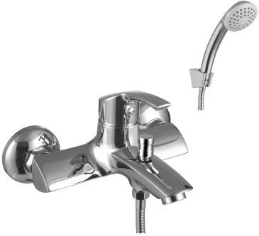 LM1102C "plus STRIKE" Смеситель для ванны с коротким изливом, с аксессуарами, хром. Фото 1