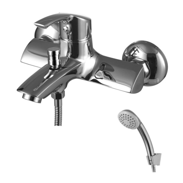 LM1102C "plus STRIKE" Смеситель для ванны с коротким изливом, с аксессуарами, хром. Фото 2