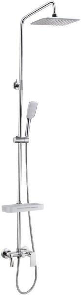 LM7002C "TROPIC" Смеситель для ванны с верхней душевой лейкой "Тропический дождь", поворотный излив,. Фото 1