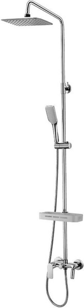 LM7002C "TROPIC" Смеситель для ванны с верхней душевой лейкой "Тропический дождь", поворотный излив,. Фото 2