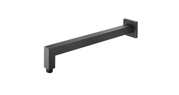 M&Z ACS45091 Кронштейн верхнего душа боковой 400мм ЧЁРНЫЙ МАТОВЫЙ. Фото 1