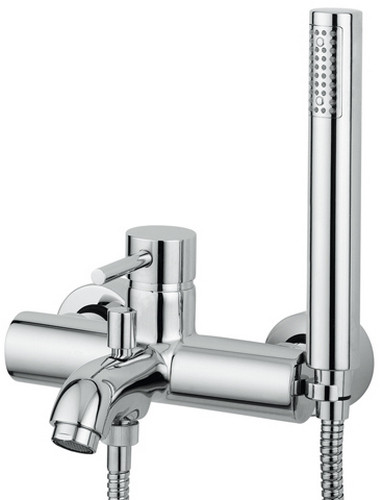 M&Z DRB00500 Ditirambo Смеситель для ванны, с душевым набором, (лейка ABS), ХРОМ. Фото 1