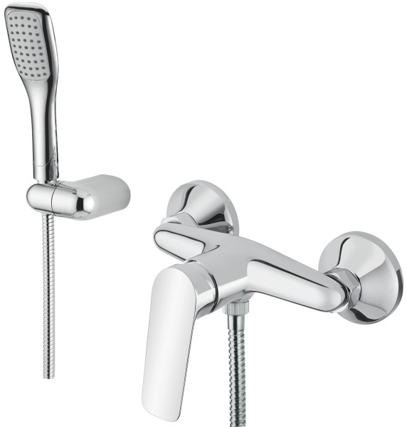 M&Z LGA00801 Laguna Смеситель для душа с душевым набором, ХРОМ. Фото 1