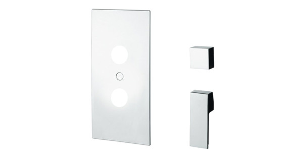 M&Z LRN63002 Lauren Смеситель для душа встраиваемый, Комплект, ЧЁРНЫЙ МАТОВЫЙ. Фото 1