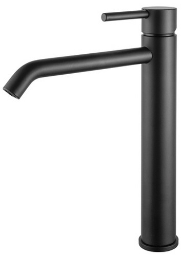 M&Z MZE00211 MZ-Expo Смеситель для раковины 222 мм, ЧЁРНЫЙ МАТОВЫЙ. Фото 1