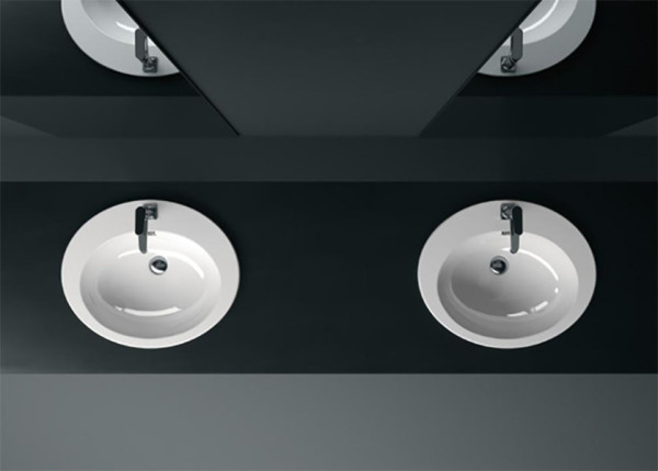 MALISEON111 CITY Раковина встраиваемая 57х47, с переливом, цвет белый. Фото 3