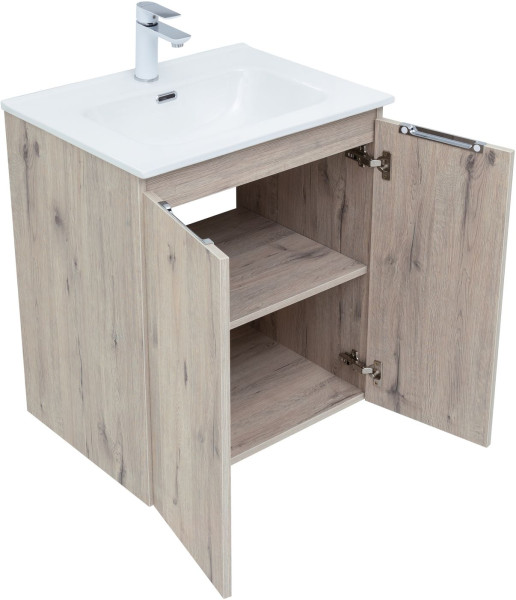 Мебель для ванной Aquanet Алвита New 60 2 дверцы, дуб веллингтон белый. Фото 1