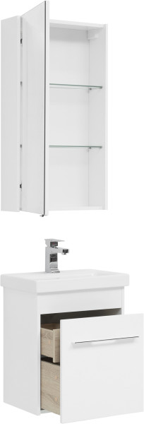 Мебель для ванной Aquanet Августа 50 (Moduo Slim) белый. Фото 1