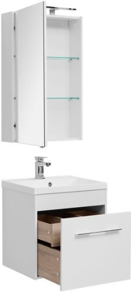 Мебель для ванной Aquanet Августа 58 белый. Фото 1