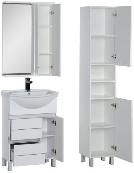 Мебель для ванной Aquanet Доминика 60 белый. Фото 1