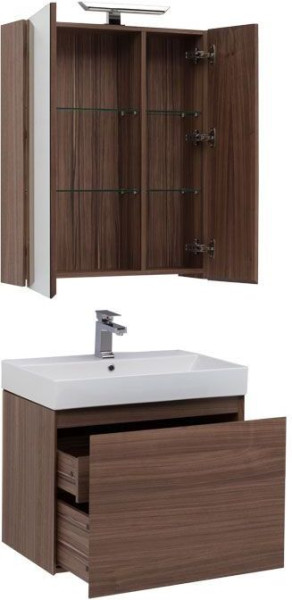 Мебель для ванной Aquanet Нью-Йорк 70 орех. Фото 1
