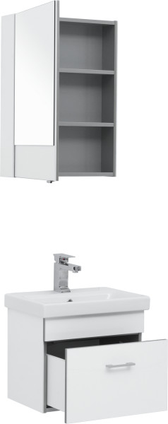 Мебель для ванной Aquanet Верона 50 (Moduo Slim) белый. Фото 1