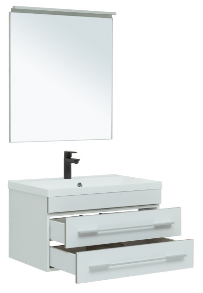 Мебель для ванной Aquanet Верона 75 белый матовый. Фото 1