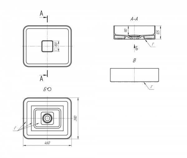 Мебельная раковина Dreja Джой 6 41945. Фото 3