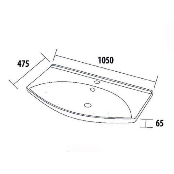 Мебельная раковина Dreja Лагуна 105см 175449. Фото 2