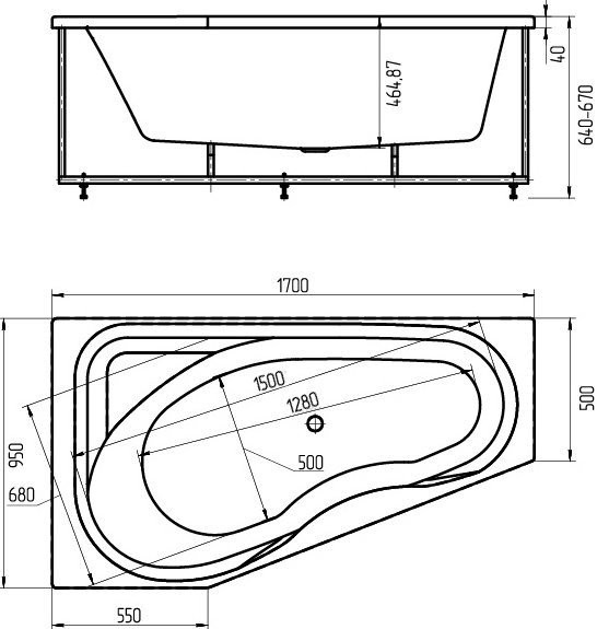 Медея левая пустая c фр.экр. (вклеенный каркас). Фото 3