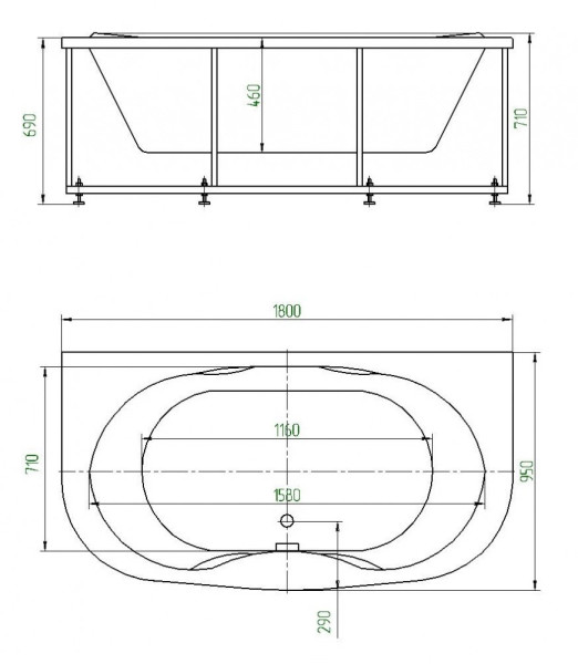 Мелисса пустая с фр.экр.+бок.экр.2шт.(вклеенный каркас). Фото 3