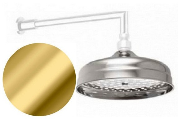 MG 206/L200 Верхний душ Luxury Ø200 мм, Retro стиль GOLD. Фото 1