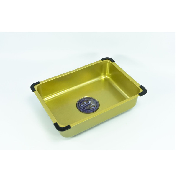 Многофункциональная кухонная мойка Fmark FSC002C, матовое золото. Фото 3