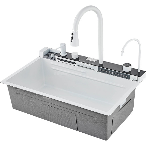 Многофункциональная кухонная мойка Savol S-SC001W, белый. Фото 1
